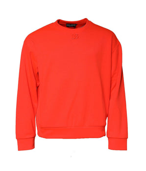 Sudadera Dolce &amp; Gabbana de poliéster naranja con logotipo DG