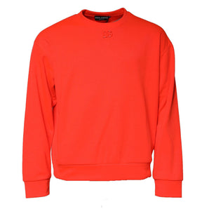 Dolce &amp; Gabbana Orange Polyester DG Logo Sweatshirt Sweater