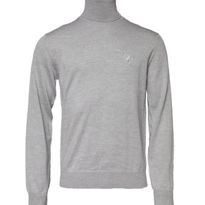 Dolce &amp; Gabbana Gray Long Sleeve Turtleneck Pullover Sweater