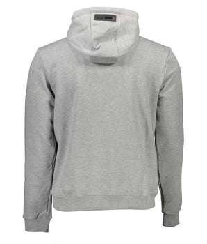 Men's Plein Sport Gray Cotton Hooded Sweater