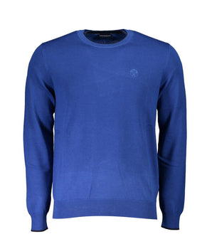North Sails Blue Cotton Men Sweater