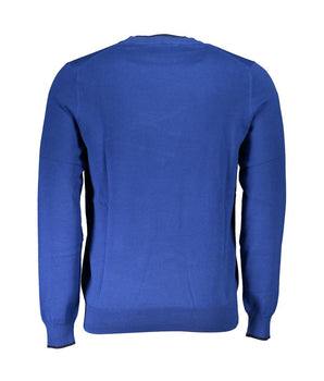 North Sails Blue Cotton Men Sweater