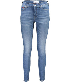 Tommy Hilfiger Blue Cotton Women Skinny Jean