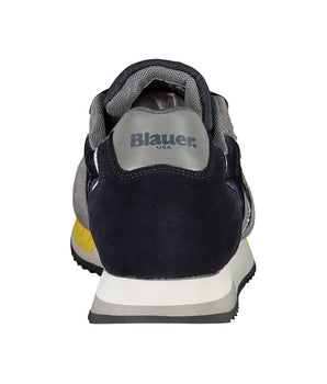 Blauer Elevate Your Step: Blue Contrast Lace-Up Sneakers