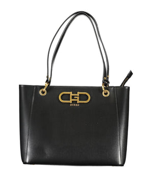 Guess Jeans Black Polyethylene Handbag
