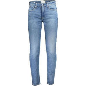 Calvin Klein Light Blue Cotton Men Jeans