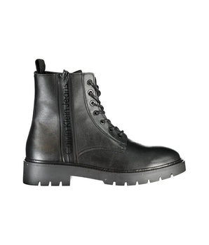 Calvin Klein Black Polyester Men Boot