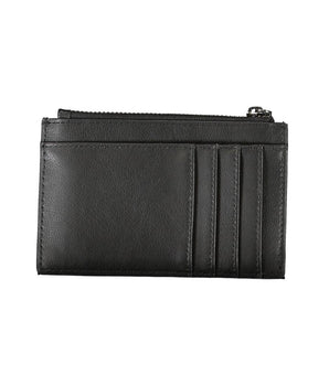 Calvin Klein Sleek Black Zip Wallet with Contrast Details