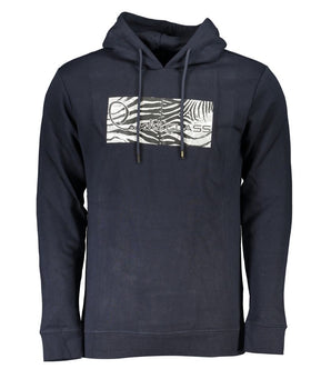 Cavalli Class Blue Cotton Men Sweater