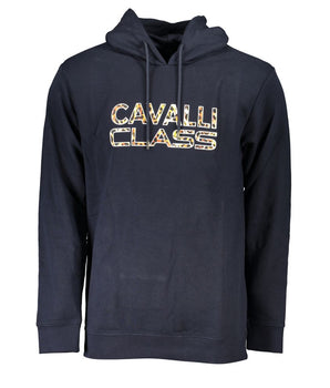Cavalli Class Blue Cotton Men Sweater