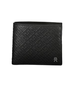 Tommy Hilfiger black leather wallet with stylish multi-compartments