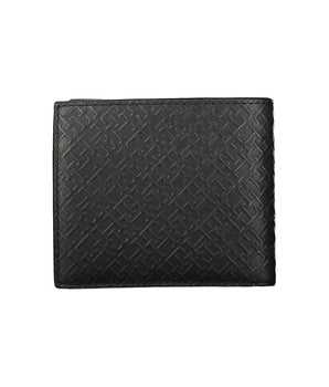 Tommy Hilfiger black leather wallet with stylish multi-compartments