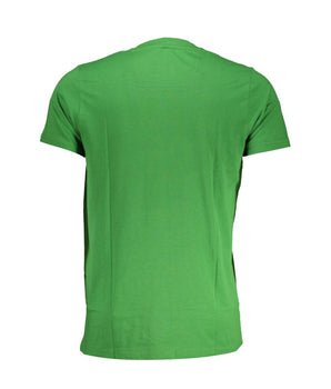 Cavalli Class Green Cotton T-Shirt
