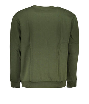 Cavalli Class Green Cotton Men Sweater