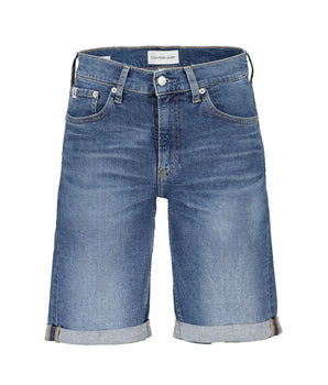 Calvin Klein Blue Cotton Men's Jeans Short