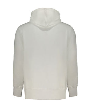 Calvin Klein White Cotton Men Sweater with Hood