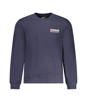 Napapijri Blue Cotton Men Sweater