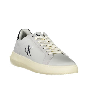 Calvin Klein Brown Leather Men Sneaker