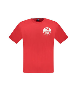 North Sails Red Cotton Men's T-Shirt