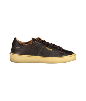 Blauer Brown Leather Men's Sneakers