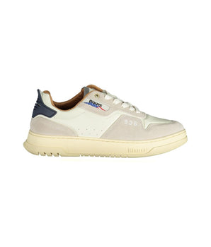Blauer White Polyethylene Men Sneaker