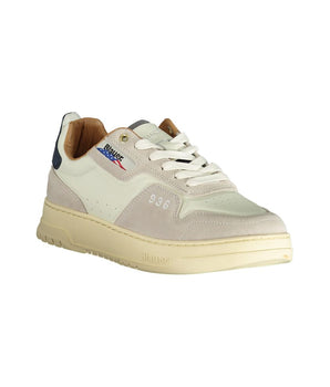 Blauer White Polyethylene Men Sneaker