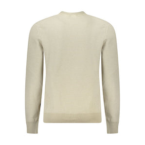 Hugo Boss Beige Cotton Men Sweater