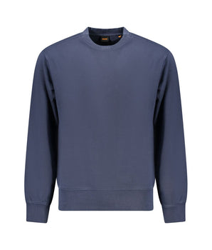 Hugo Boss Blue Cotton Men Sweater