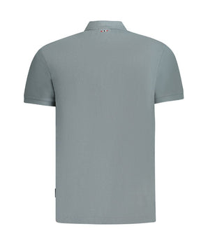 Napapijri Gray Cotton Mens Polo Shirt
