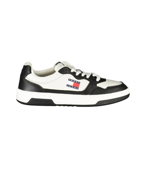 Tommy Hilfiger Black Leather Men Sneaker
