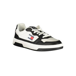 Tommy Hilfiger Men's Black Leather Sneakers