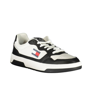 Tommy Hilfiger Black Leather Men Sneaker