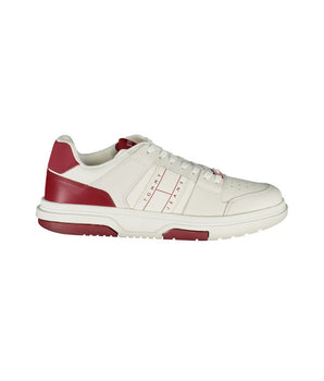 Tommy Hilfiger Red Leather Men Sneaker