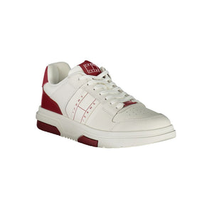 Tommy Hilfiger Men's Red Leather Sneakers