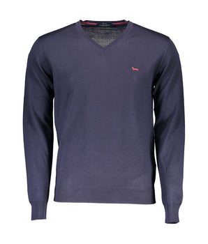 Harmont & Blaine Blue Wool Men Sweater