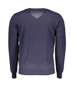 Harmont & Blaine Blue Wool Men Sweater