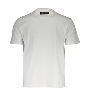 Plein Sport White Cotton Men T-Shirt