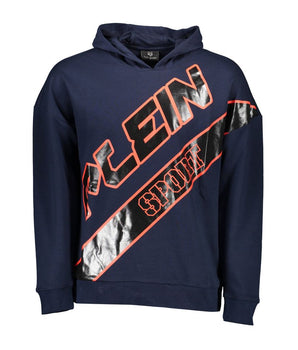 Plein Sport Blue Cotton Men Sweater