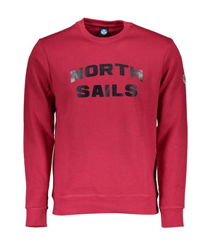 North Sails Red Cotton Men Sweater