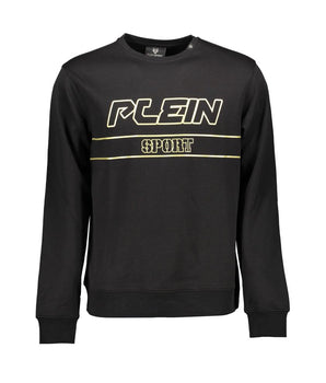 Plein Sport Black Cotton Men Sweater