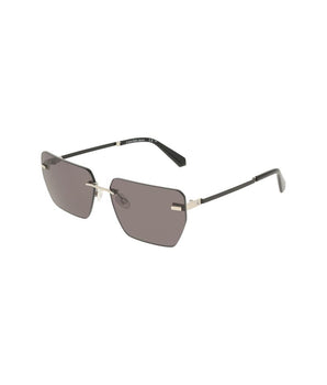Calvin Klein Gray Metal Men Sunglasses