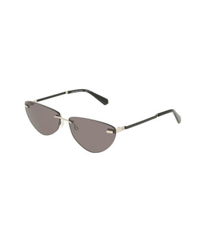Calvin Klein Black Metal Women Sunglass