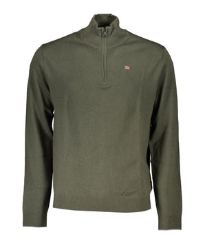 Napapijri Green Fabric Men Sweater
