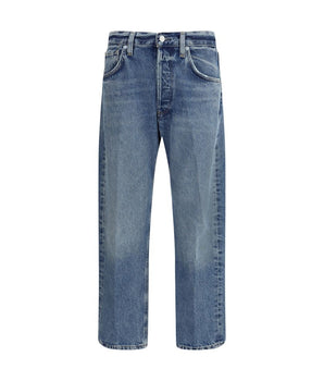 Citizens of Humanity Light Blue Cotton High-Waisted Jean