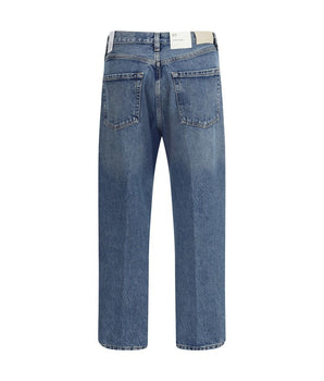 Citizens of Humanity Light Blue Cotton High-Waisted Jean