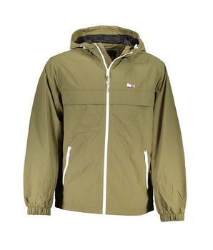 Tommy Hilfiger Green Recycled Nylon Men Jacket