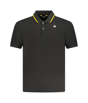 K-WAY Black Cotton Polo Shirt
