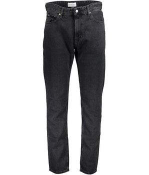Calvin Klein Black Cotton Men Jeans