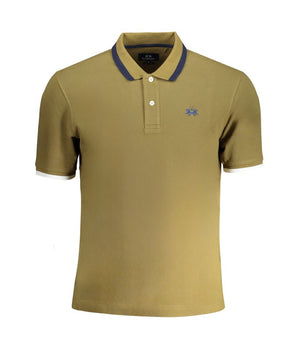 La Martina Green Cotton Polo Shirt