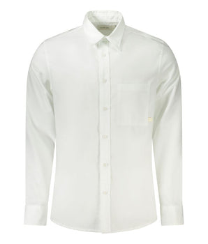 Calvin Klein White Cotton Men Shirt